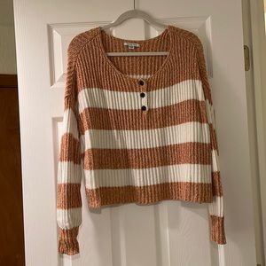 Orange and White AE Sweater